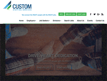 Tablet Screenshot of customstaffingservices.com